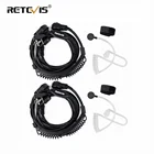 Гарнитура с микрофоном для трансивера Kenwood TYT Baofeng UV 5R UV-82 Retevis H777 RT-5R RT22 RT3 RT81, 2 шт.
