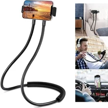 Upgrade Neck Cell Phone Holder Lazy Gooseneck for Bed Hands Free Neck Universal Mobile Phone Stand for 4-11 Inch Phones Tablets