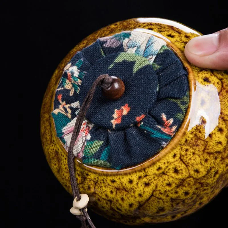 Керамическая герметичная емкость для хранения чая чайная Кадка сменная