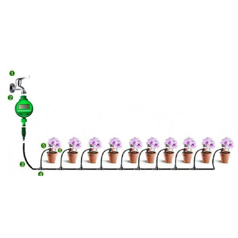 

25M Diy Automatic Micro-Drip Irrigation System Plant Watering Garden Hose Kits With Adjustable Dripper Garden Watering Kits