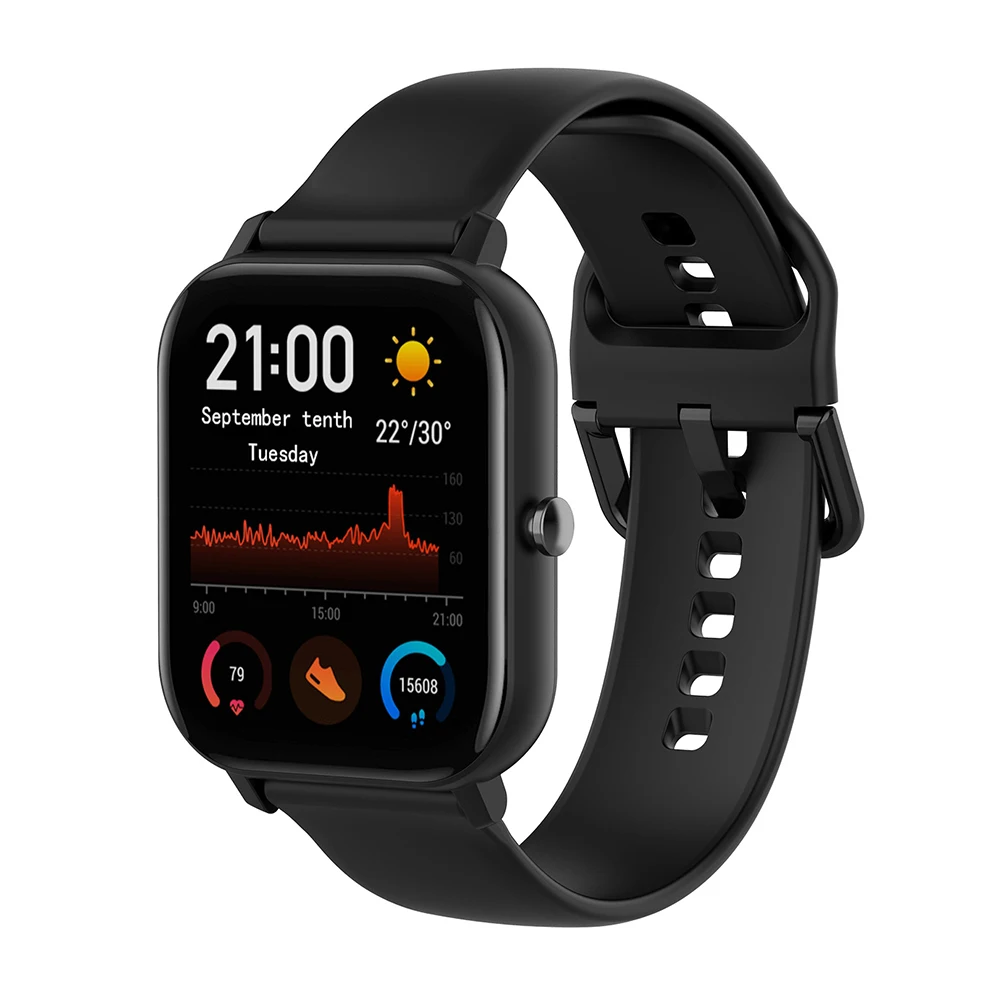 20 мм сменный ремешок для часов для samsung Galaxy Watch Active 42 мм gear S2 R810 R500 Amazfit GTR силиконовый браслет на запястье