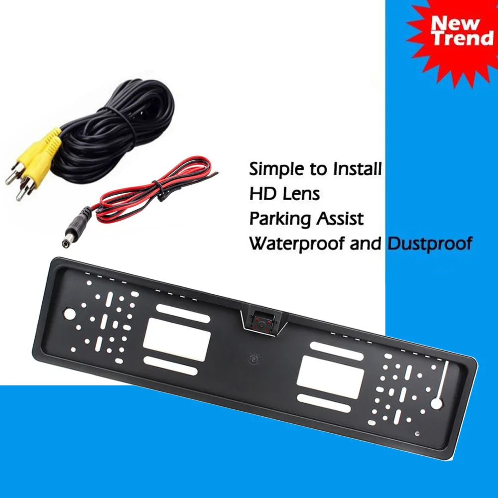 

In Car Reversing Camera Back Rear View Parking Plate Night Vision IR LEDs