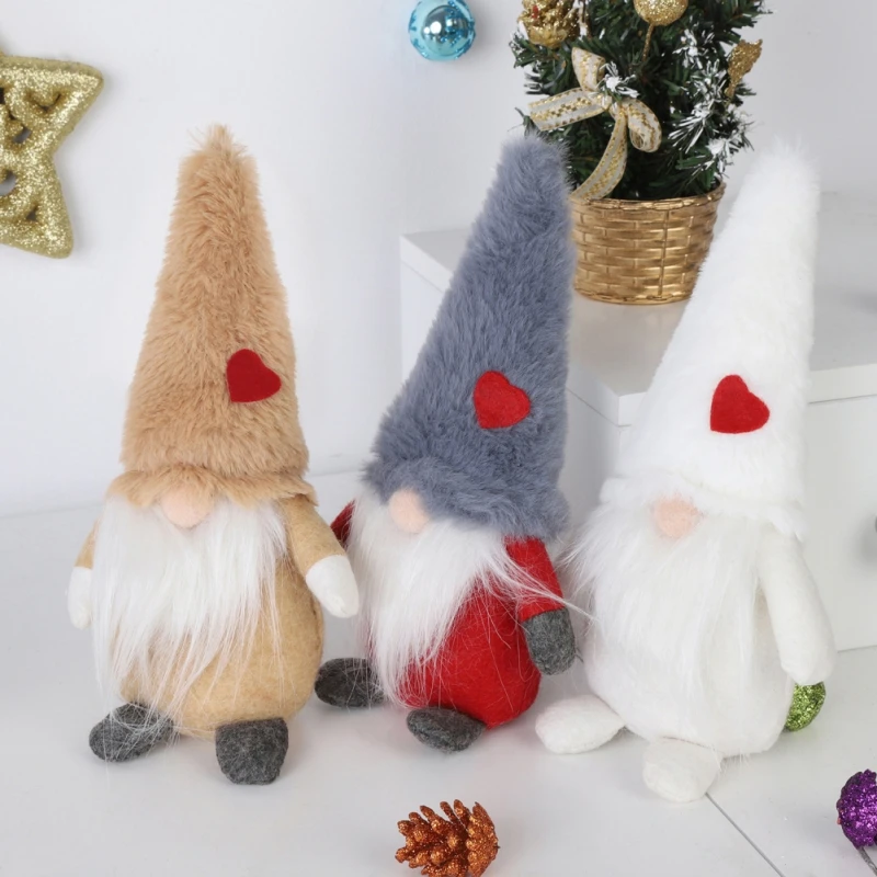 8 дюймов 3 цвета плюшевый хлопок Gnome кукла украшения Рождество Санта ниссе милые Высокое качество скандинавский эльф фигурка праздничные подарки