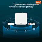Шлюз Tuya многорежимный, совместимый с Bluetooth + многопротокольный шлюз связи Zigbeeдистанционное управление через приложение smart Life