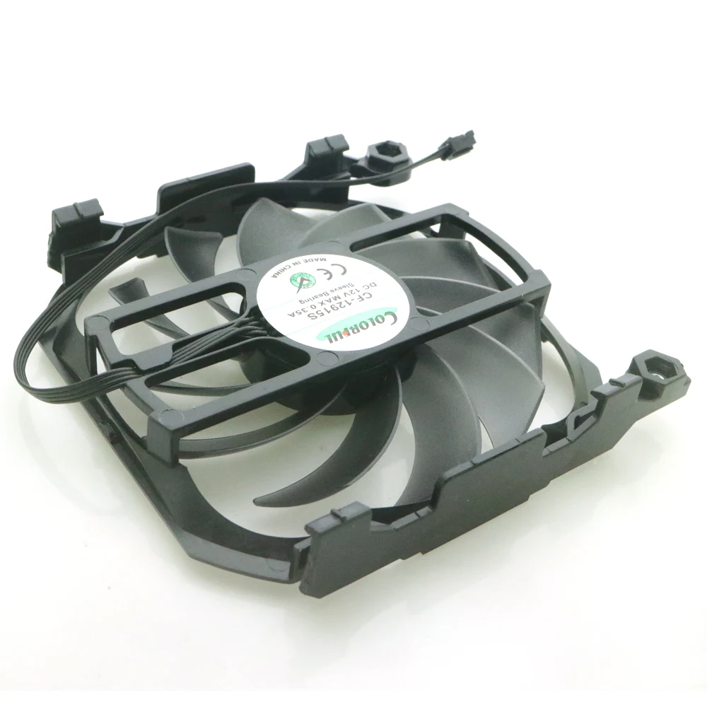 Бесплатная доставка CF-12915S DC12V 0.35A 85 мм VGA вентилятор для INNO3D GTX1060 ITX GTX650ti 750 750ti