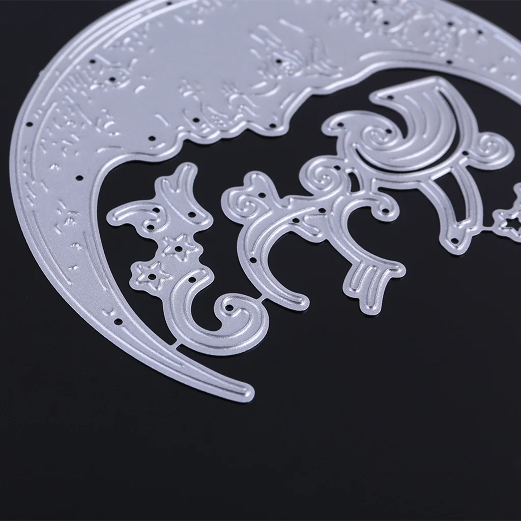 Металлические штампы с изображением тумана и Луны для рукоделия высечки