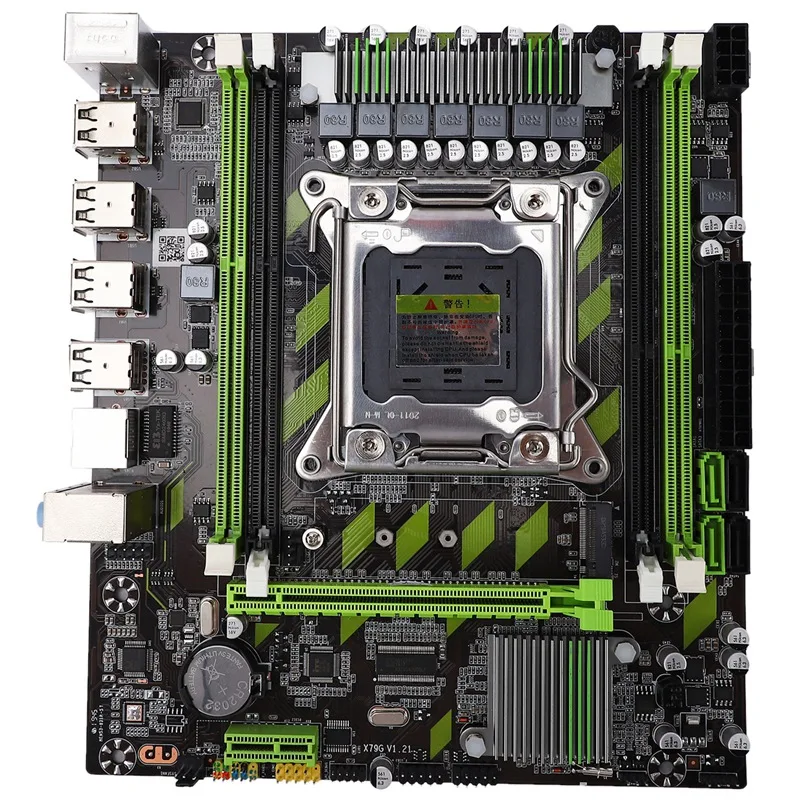 Материнская плата X79 LGA 2011 4 x DDR3 двухканальная память 64 ГБ SATA 3 0 PCI-E 8 USB для