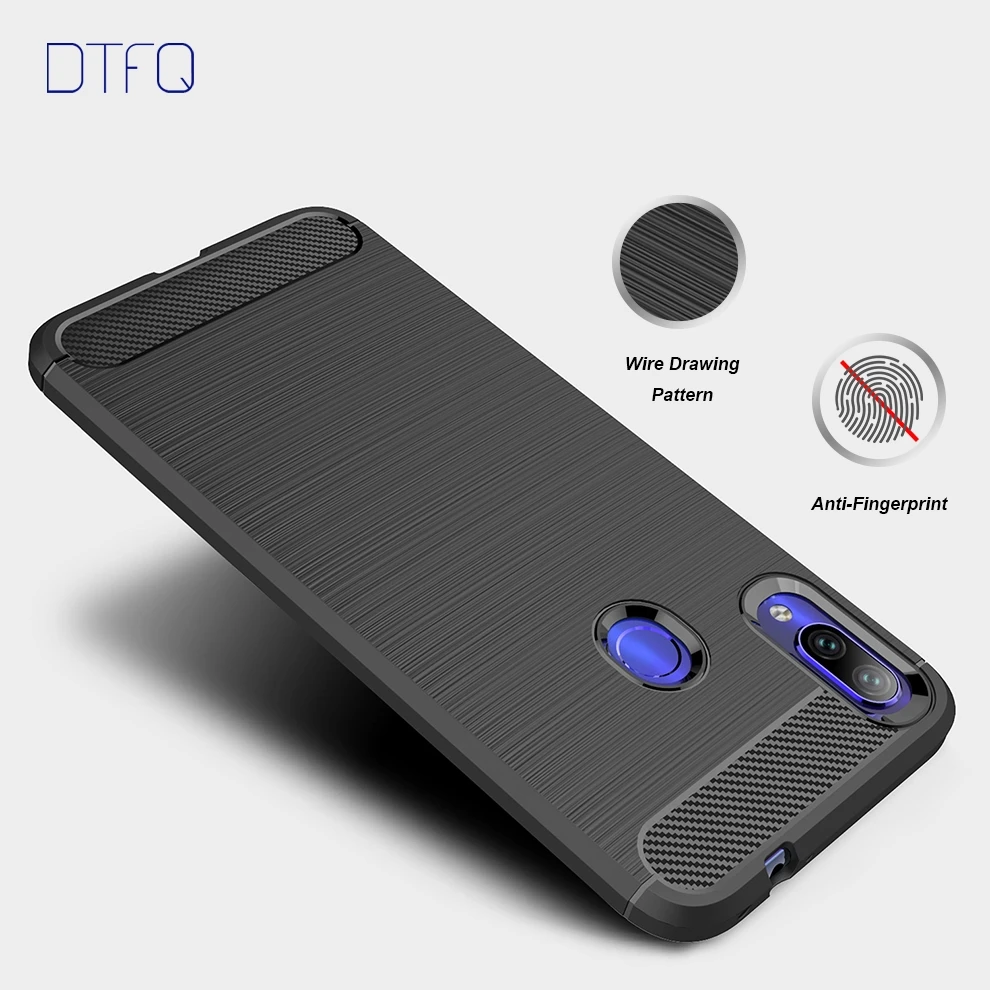 DTFQ чехол для Xiaomi Redmi Note 8 Pro 7 Мягкая силиконовая задняя крышка ТПУ противоударный 6