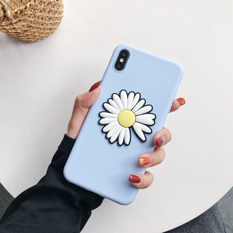 Силиконовый 3D-чехол с маргаритками для Xiaomi Redmi Note 9 9S 8 Pro 8T 7 7A 8A 6A 5 5A 4X Etui Coque Cover Xiomi |