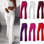 Женские Штаны Для Йоги INFILAR, Хлопковые женские расклешенные леггинсы, расклешенные брюки с высокой талией, модные удобные брюки с колокольчиком