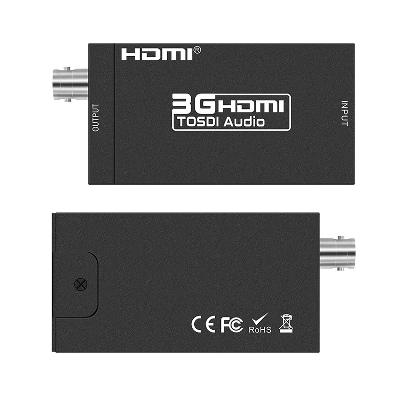 Мини-конвертер 3G 1080P HDMI в SDI SD-SDI 3G-SDI HD видео с адаптером питания рознипосылка |