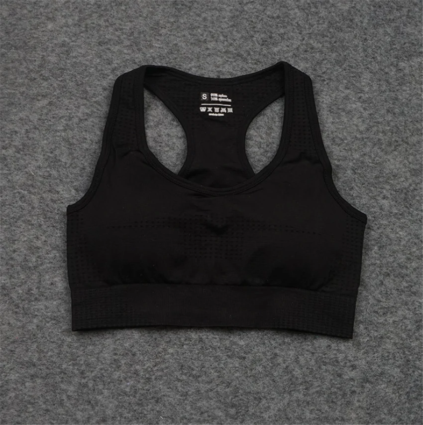 

Seamless high-stretch hollow and quick-drying tights fitness clothing sports bra DS47