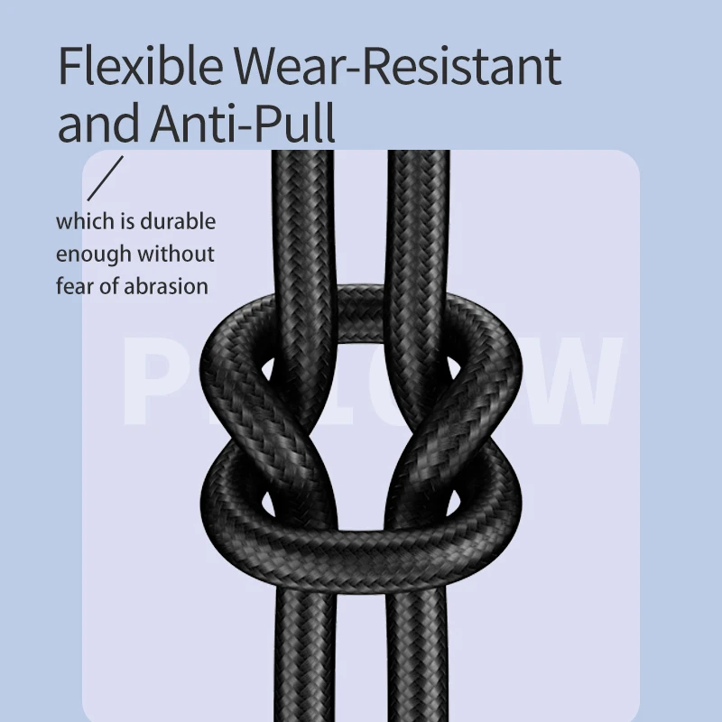 

Awei 100W USB C to Type-C Phone Cable Durable braid Cables PD 3.0 Fast Charging 20V/5A For Xiaomi Huawei Marbook Laptop CL-117T