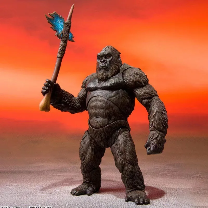 

King Kong Figure Anime Action Figure GK Godzilla VS Kong Model 18cm PVC SHM Movable Joints Desktop Collection Children Toys Gift
