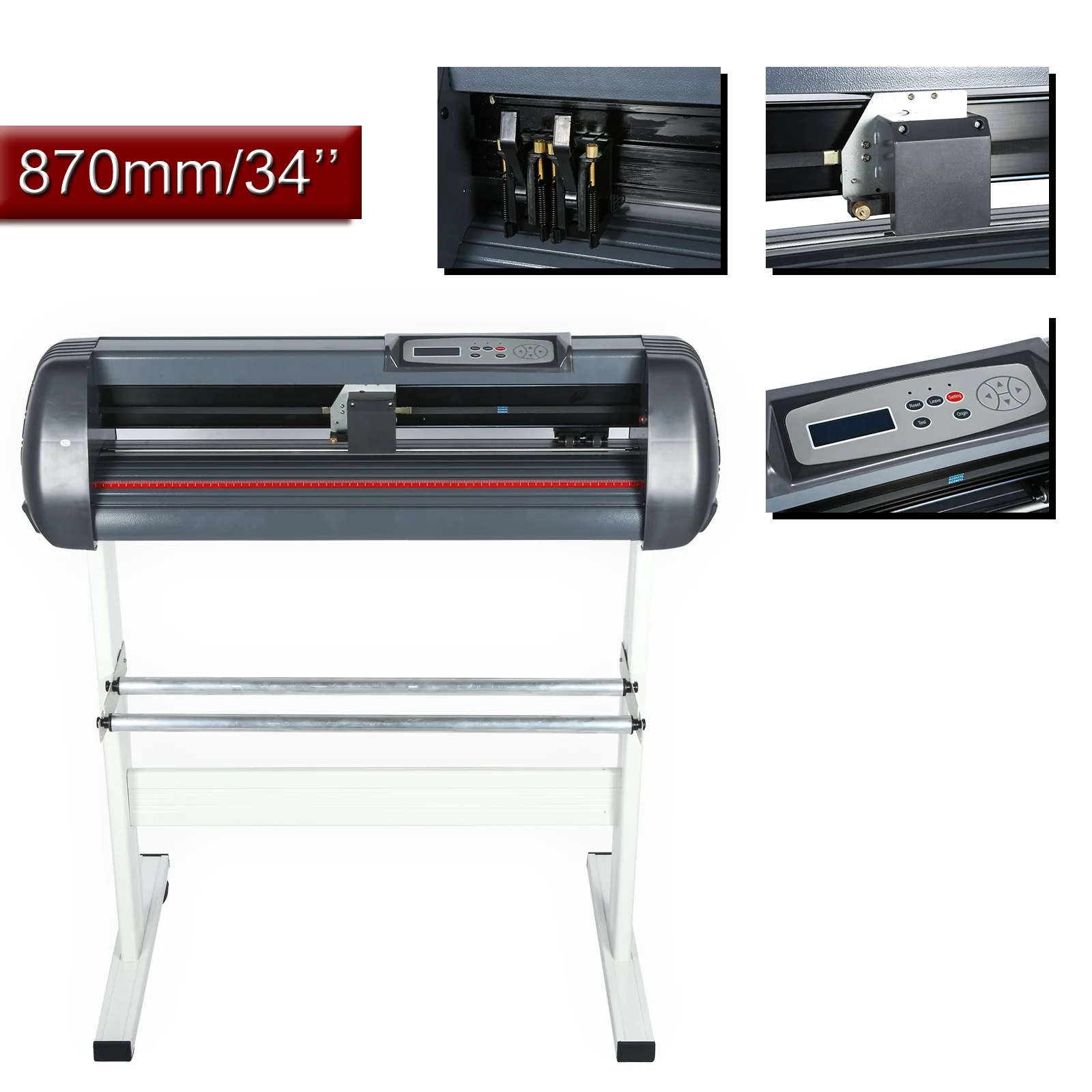 Виниловый режущий плоттер 870 мм 34 дюйма резак для вывесок дизайн USB порта|Фрезы по