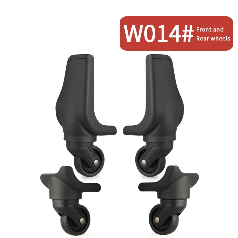W014(4 Wheels)Black Багажная сумка на колесиках колеса Ремонт Универсальный Дорожный чемодан Запчасти Аксессуары ssuitcase карты прокатки запасные колеса для чемодана - Цвет: W014(4 Wheels)Black