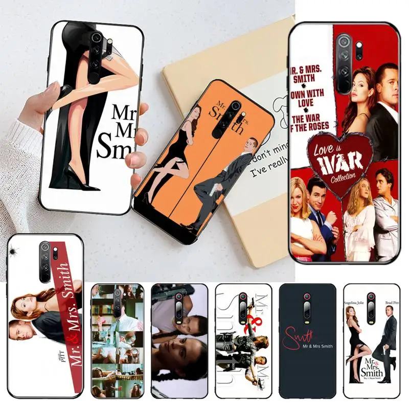 Мягкий силиконовый чехол для телефона Mr. & Mrs Smith из ТПУ Redmi Note 9 8 8T 8A 7 6 6A Go Pro Max