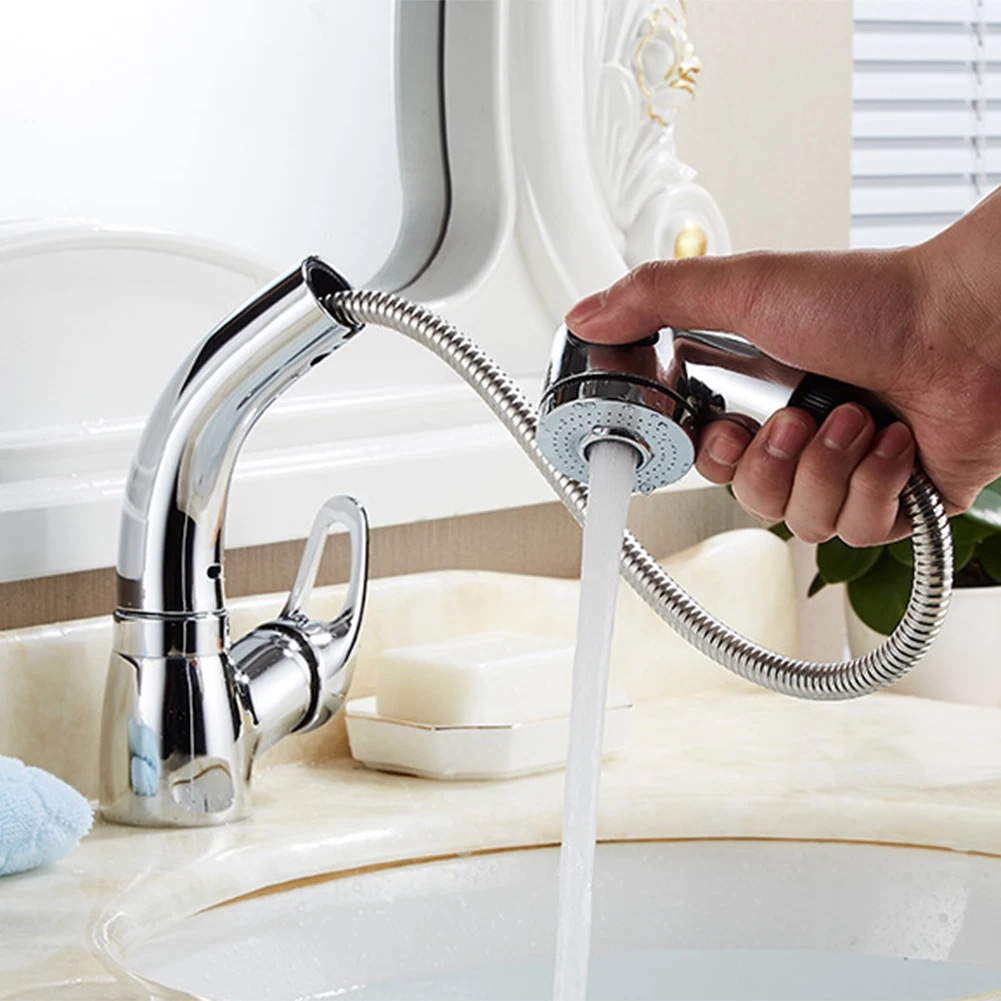 Выдвижной поворотный кран для ванной комнаты раковина кухни смеситель горячей и