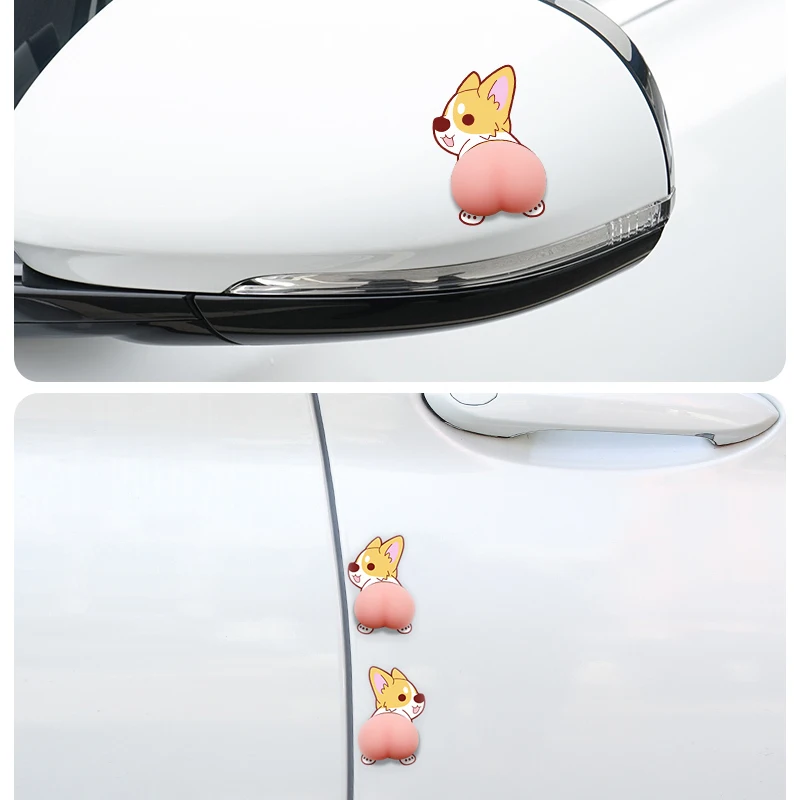 3D милый задний корпус Автомобильная дверь защита от столкновений резиновая