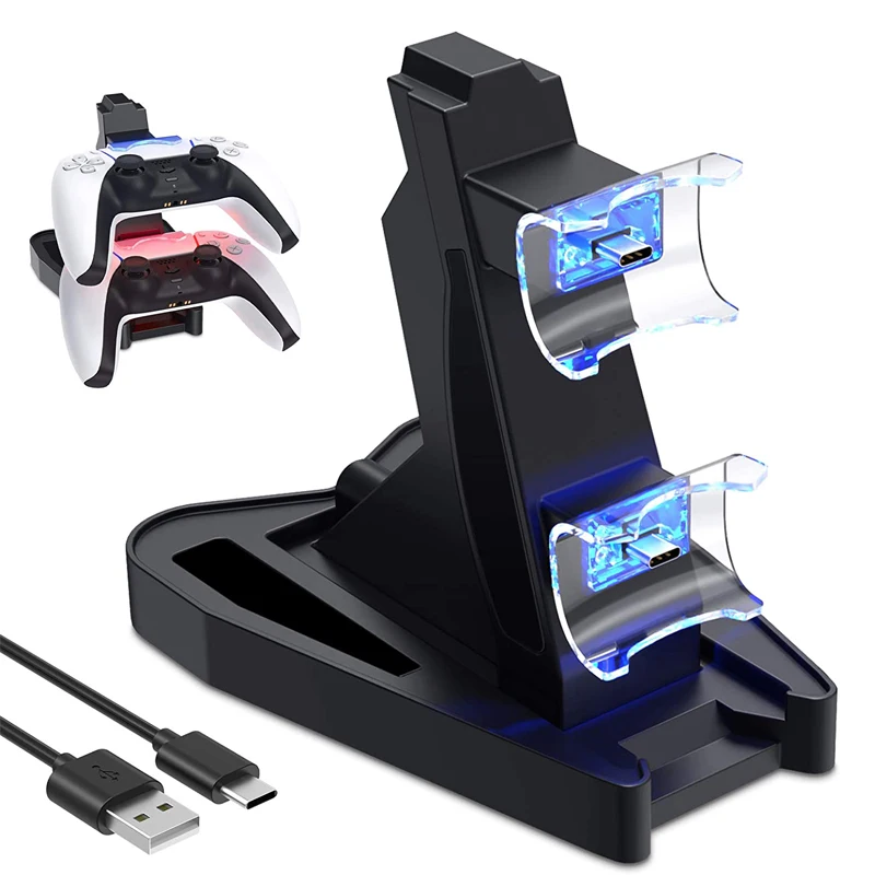 Fast Charging Docking For PS5 Controller Joypad  Gamepad Joystick Charger Station Stand For PS5  Accessories