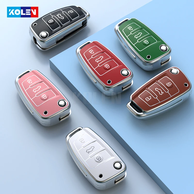 Кожаный чехол из ТПУ ключа дистанционного управления автомобилем оболочка для