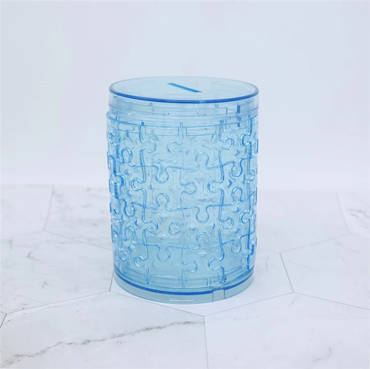 

Puzzle Storage Jar Crystal Transparent Puzzle Highly Difficult Acrylic Cup Jar 3d Piggy Bank Money Box Money Bank Coin Bank