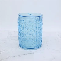 puzzle storage jar crystal transparent puzzle highly difficult acrylic cup jar 3d piggy bank money box money bank coin bank