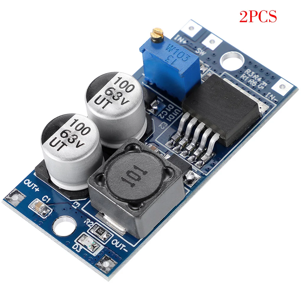 

2 Pieces DC-DC LM2596HV Buck Converter 5V-60V to 1.25V-26V Step-down Power Module 48V to 3V/5V/12V Voltage Regulator