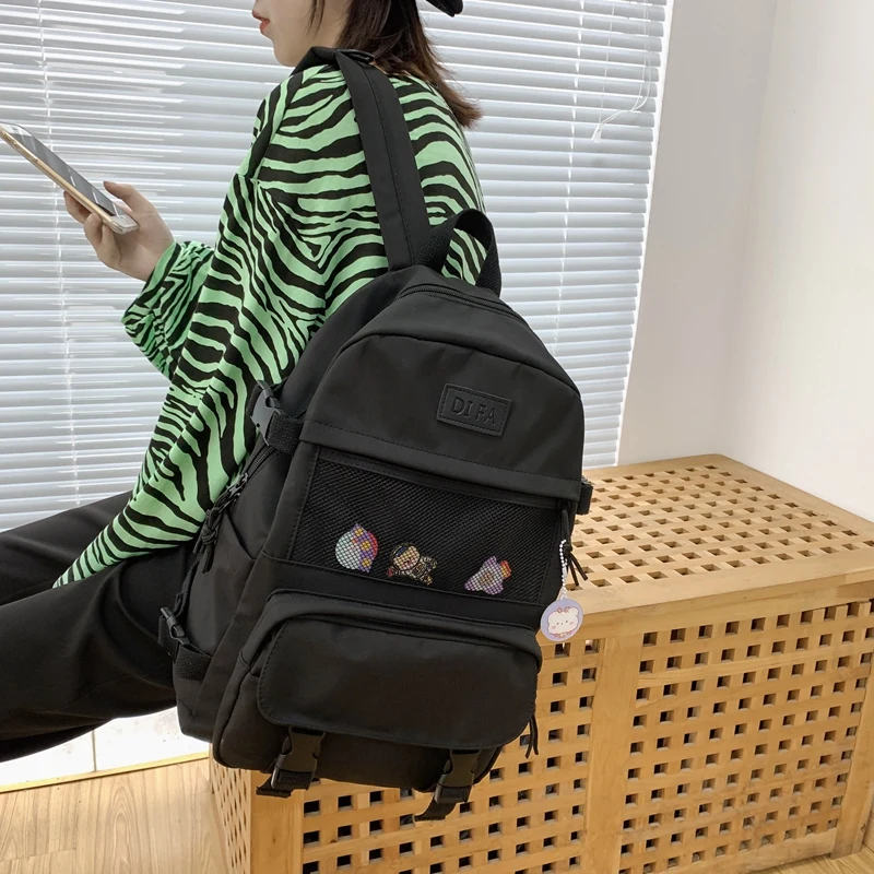 DCIMOR Tuck сетчатый водонепроницаемый нейлоновый женский рюкзак высокого качества с