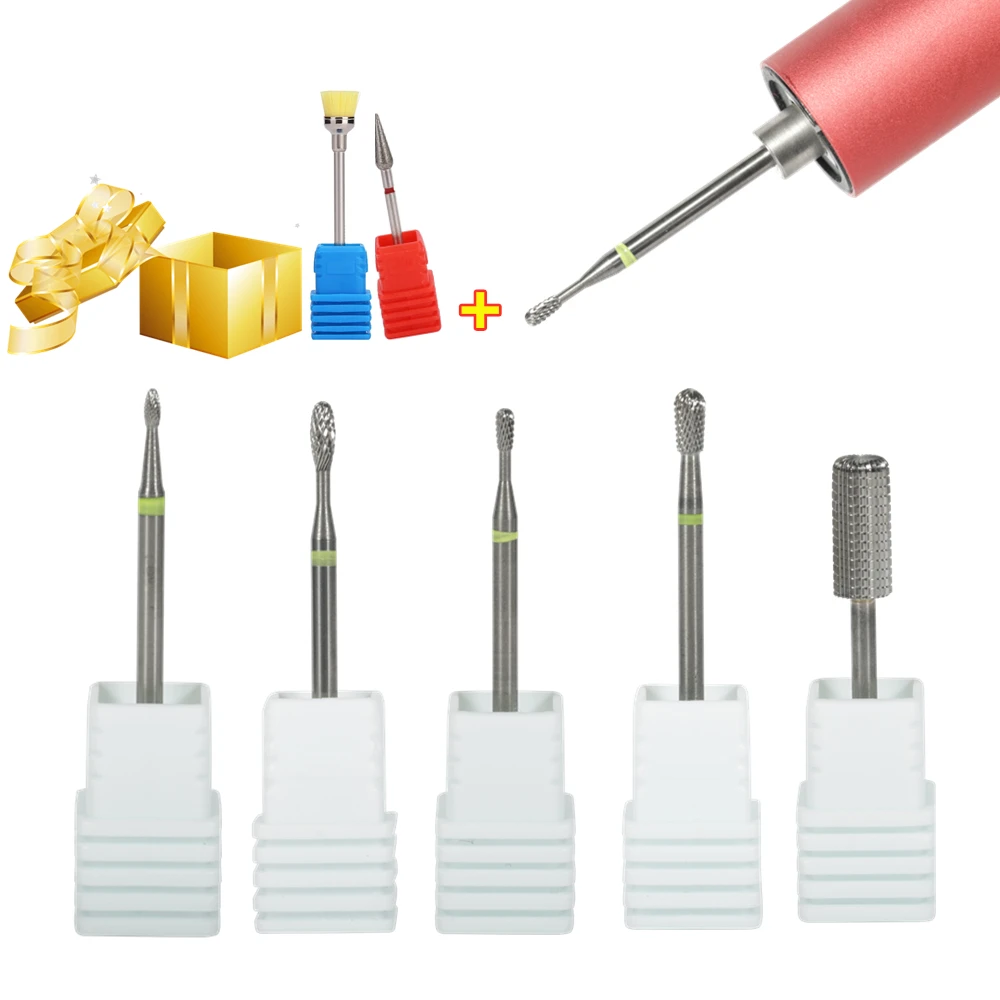 

3 шт./комплект, фрезы из карбида вольфрама для аппарата для маникюра