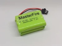 masterfire original durable 6x aaa 7 2v 800mah rc rechargeable ni mh battery cell pack for robot car toys with small clip plug