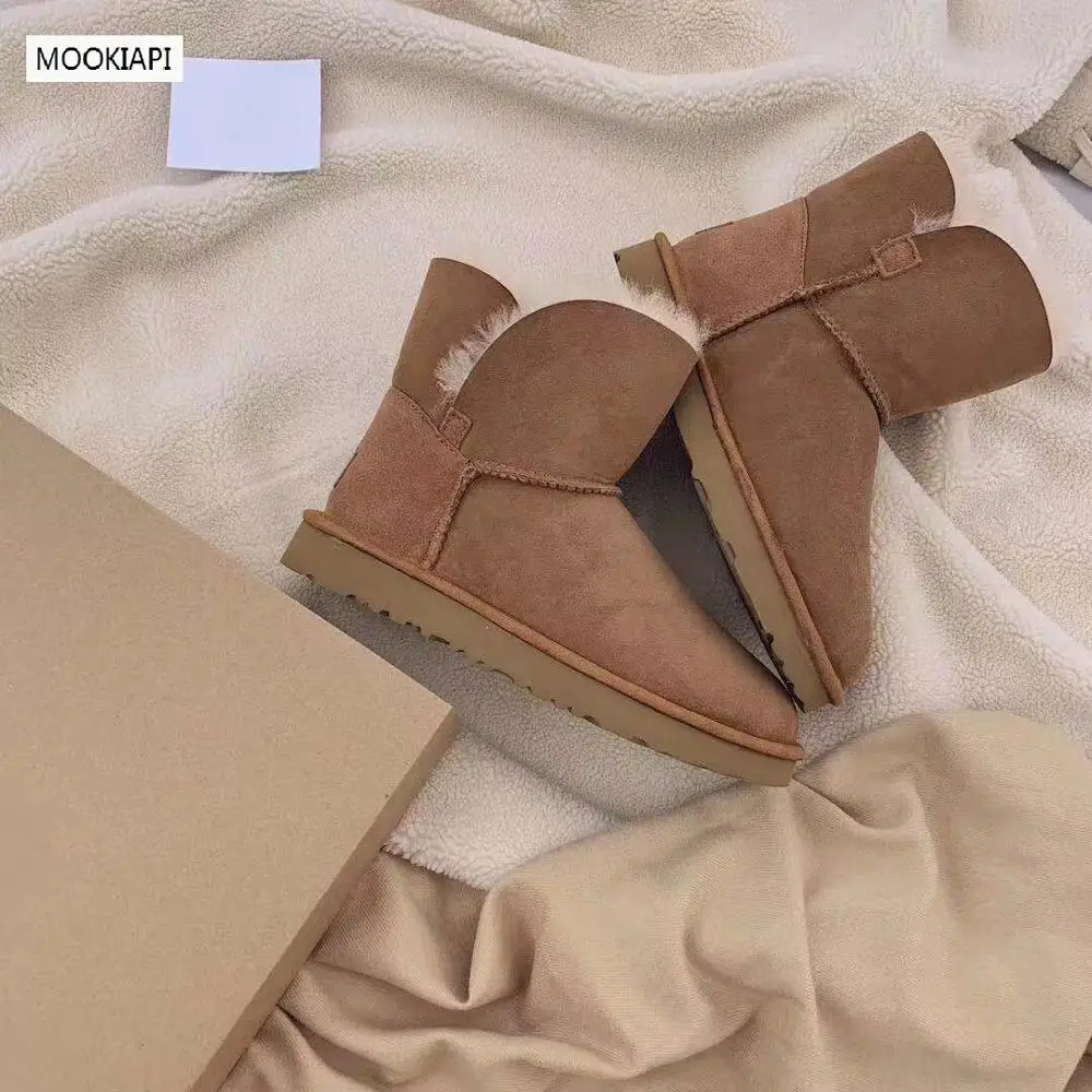 Новейшие женские зимние сапоги в Австралии 2019 настоящая овчина Натуральная