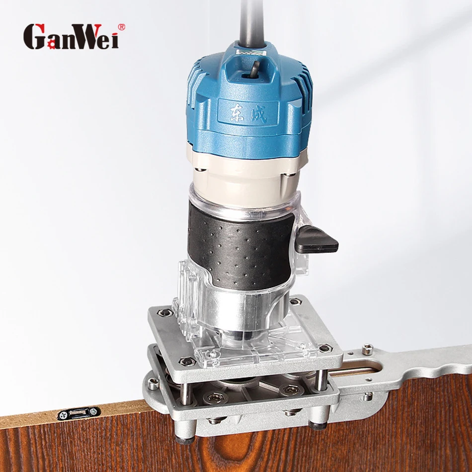 

GanWei Palm Electric Router Cutting Wood Board Compact Router Cut Notches Tool Fitting Woodworking Tools for Assemble Cabinets