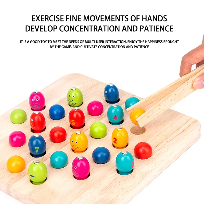 

4 in 1 Children Fishing Toy Memory Chess Educational Color Digital Cognition Child Parent Interact Table Game