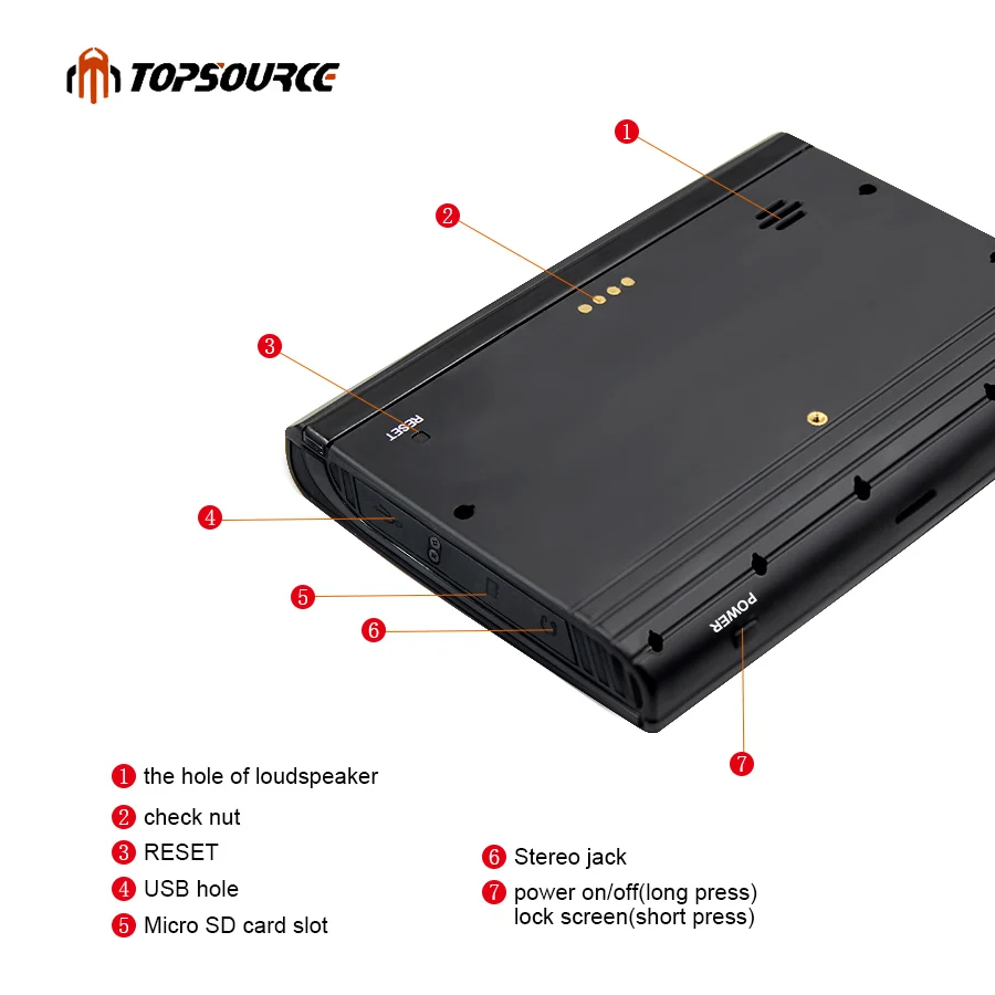 TOPSOURCE 5 &quotIP67 водонепроницаемый мотоцикл gps 2020 Новый 2 в 1 Автомобильный навигатор