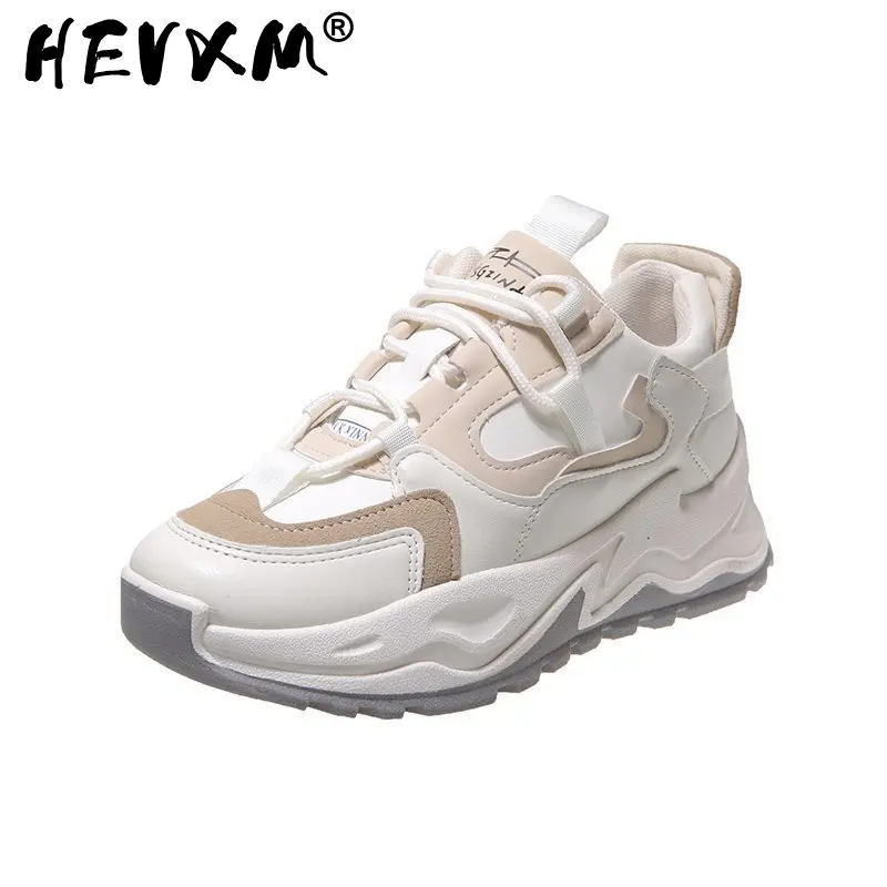 

2021 New Women's Spring Platform Chunky Sneakers,Gray Brown Sports Shoes,Comfort Casual High Sneaker Women Vulcanize Sneakers