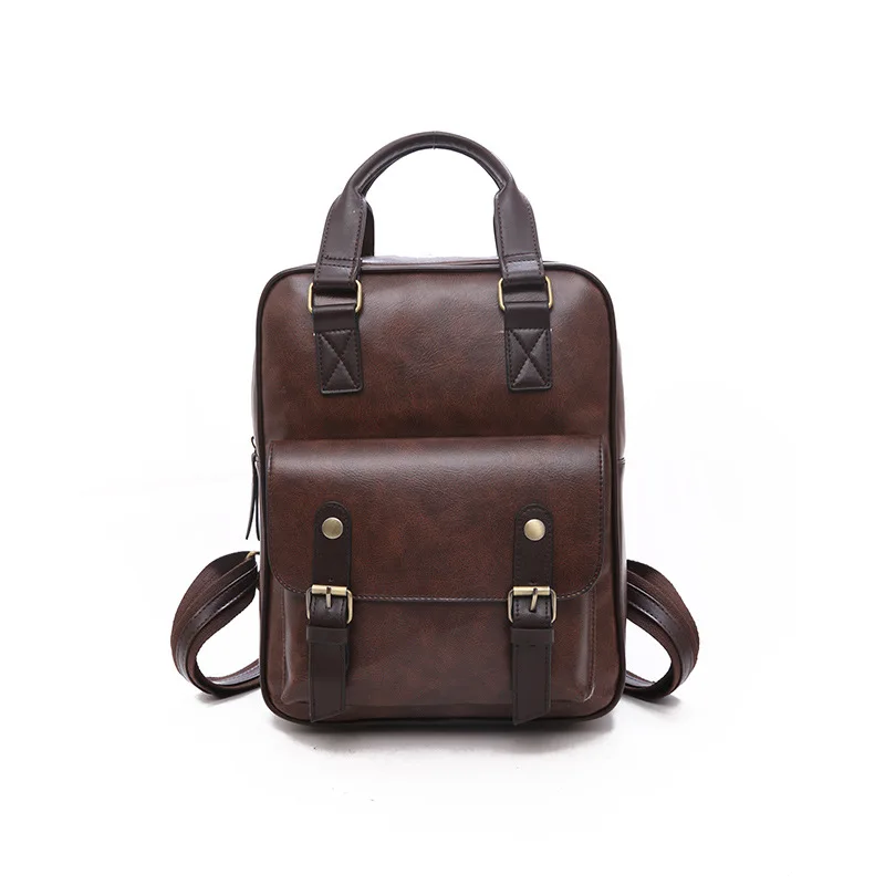

Fashion Women's PU Leather Backpack Large Capacity School Bags for Teenage Girls Bagpack Female Rucksack Waterproof Lady Handbag