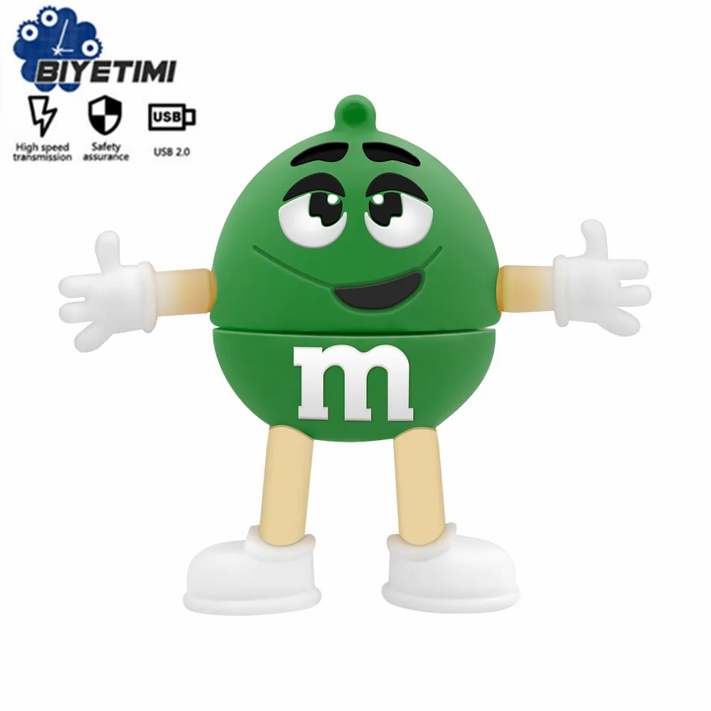 

Biyetimi- flash drive usb 2,0 Cartoon silicone pendrive de regalo creativo, 4GB, 8GB, 16GB, 32 GB, 64GB