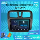 Автомагнитола 2DIN Android 2014 для Renault 2 Sandero Symbol 2017-, GPS-навигация, стереоприемник DSP, автомагнитола, Автомобильный приемник IGO