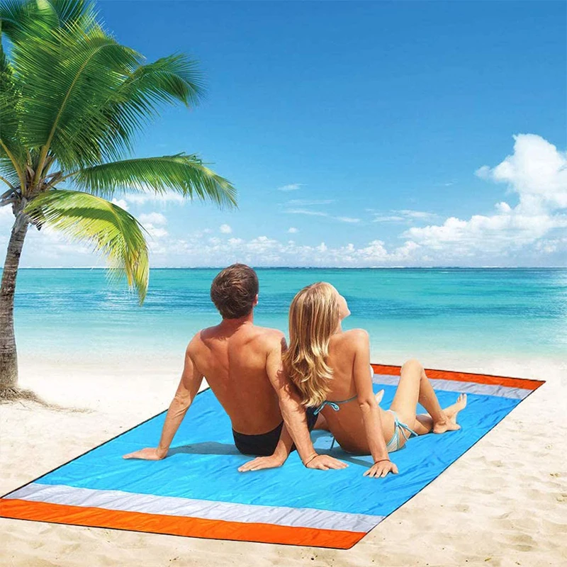 

Lightweight Waterproof Beach Mat Portable Beach Mat Picnic Mat Traveling Camping Hiking Sand Proof Mat Quick Drying