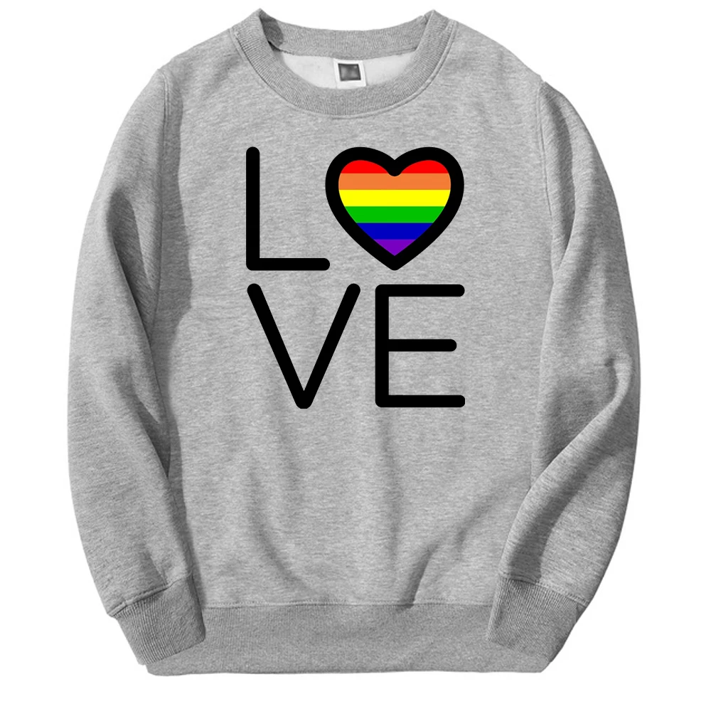 

Funny Love Print Lovely 2021 Autumn Men Casual Loose Sweatshirt Hoodie Oversized O-Neck Pullovers Mens Breathable Clothes