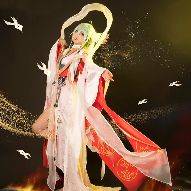 Женское платье-кимоно Onmyoji SSR Kinnara The Land Of элегантная музыкальная форма S-XL костюм