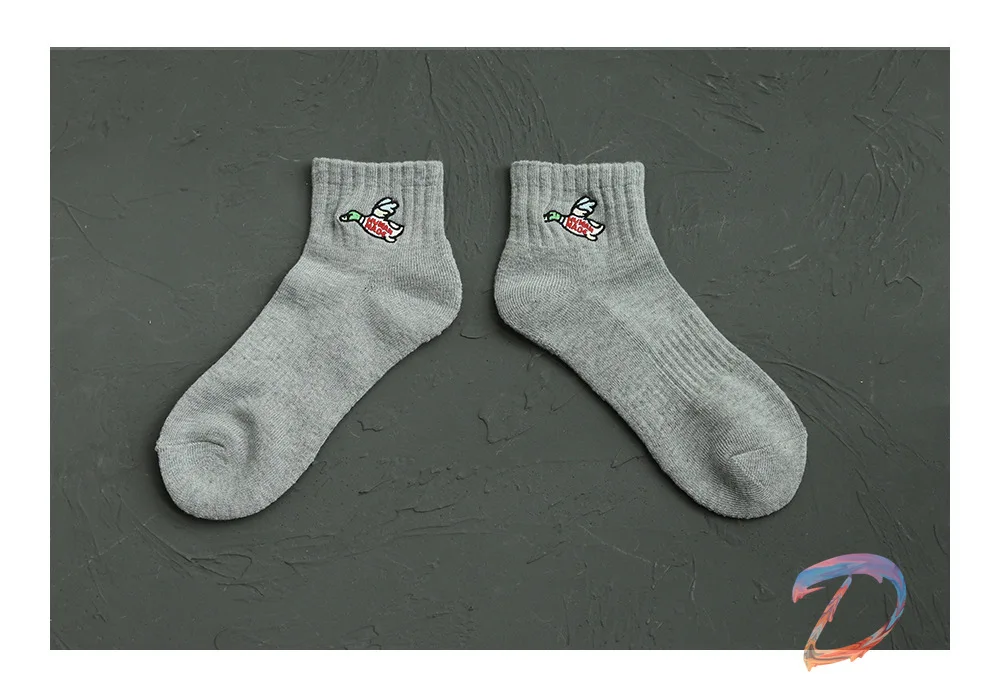 Human Made Socks High Quality Duck Embroidered Cotton Towel Bottom Sports Socks Men Women's Trendy Socks Human Made Couple Socks