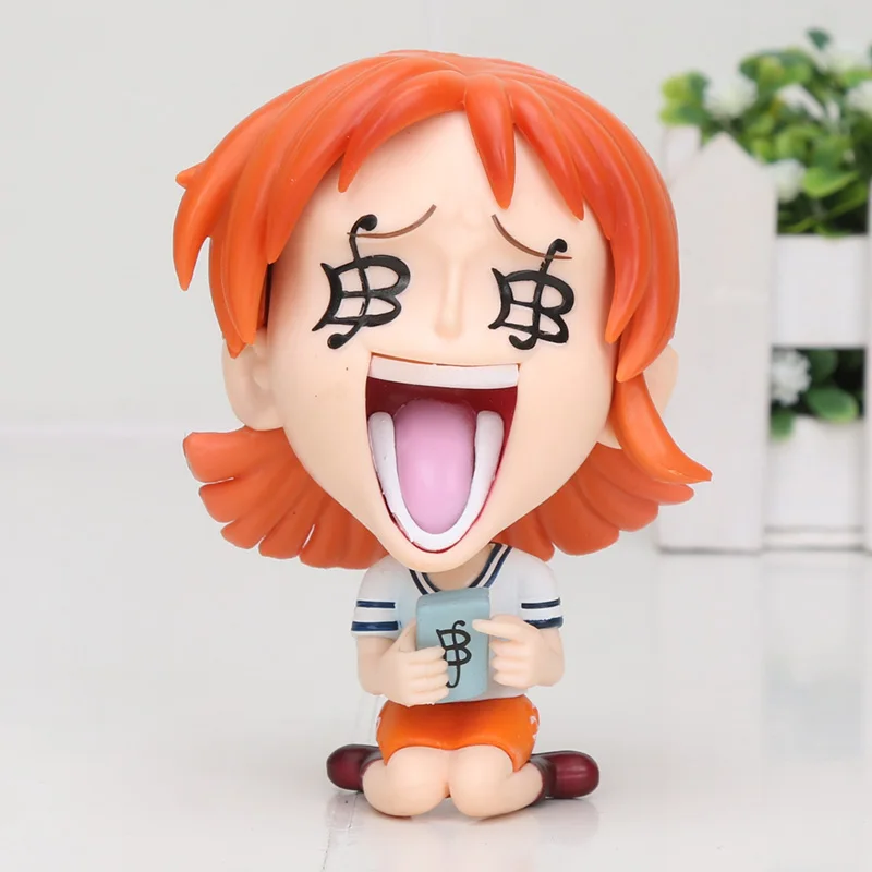nami opp bag Luffy Figure one piece Figure Sanji Roronoa Зоро удерживает винную бутылку Franky Автомобильные украшения GK ver. ПВХ модель подарок аниме фигура - Цвет: nami opp bag