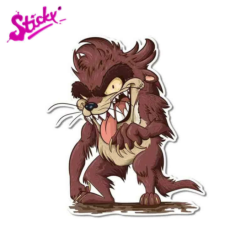 

STICKY Tasmanian Devil TAZ Anime Car Sticker Decal Decor For Bicycle Motorcycle Accessories Laptop Helmet Trunk Wall Stickers