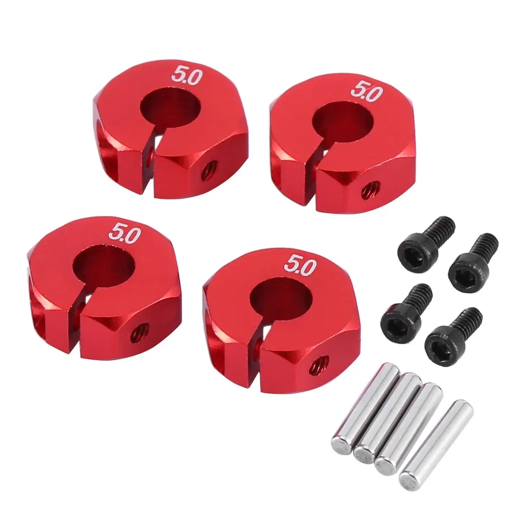 

4pcs 12MM Aluminum Wheel Hex Nut With Pins Drive Hubs 4P HSP 102042 1/10 Upgrade Parts For 4WD RC Car Himoto
