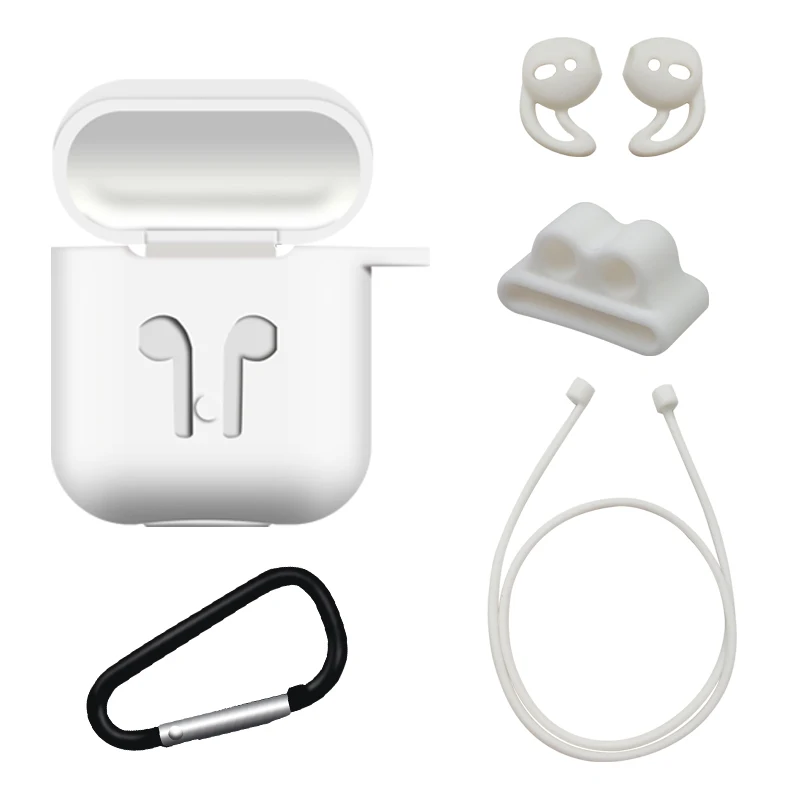 Силиконовый чехол для наушников Apple AirPods противоударный защитный аксессуары True