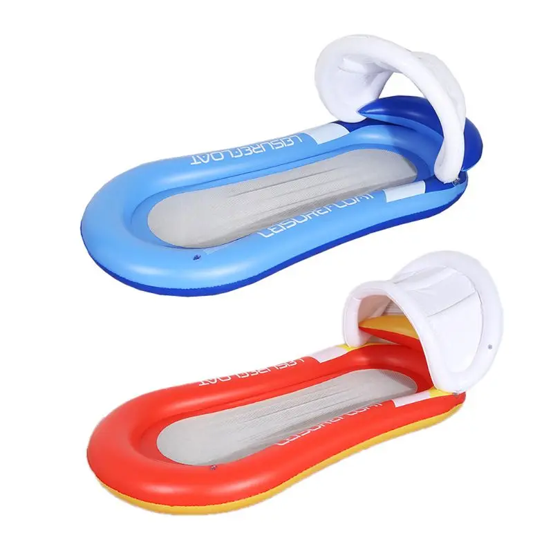 

Summer Inflatable Detachable Awning Floating Bed Adult Water Reclining Chair L5YF