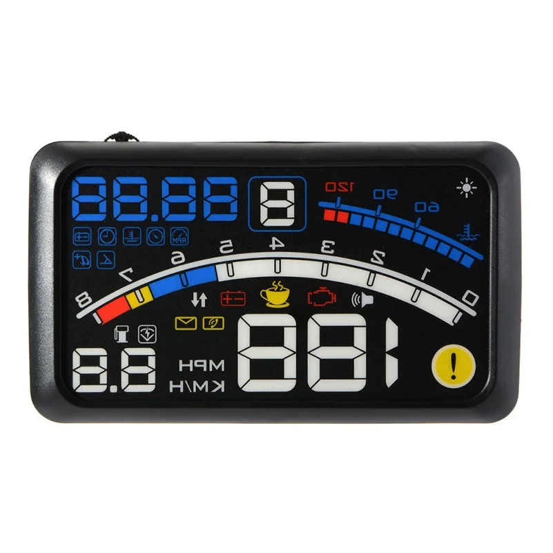 Автомобильный HUD OBD2 порт дисплей с поддержкой большинства европейских и