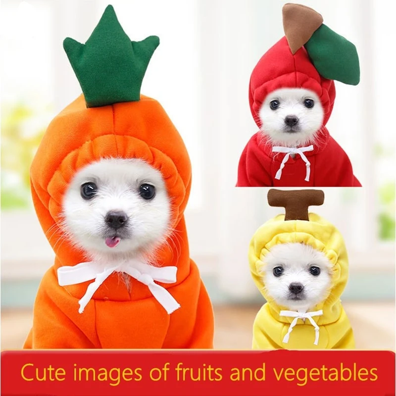 Маленькие средние и большие собаки фрукты кошки осенние зимние свитера флисовая